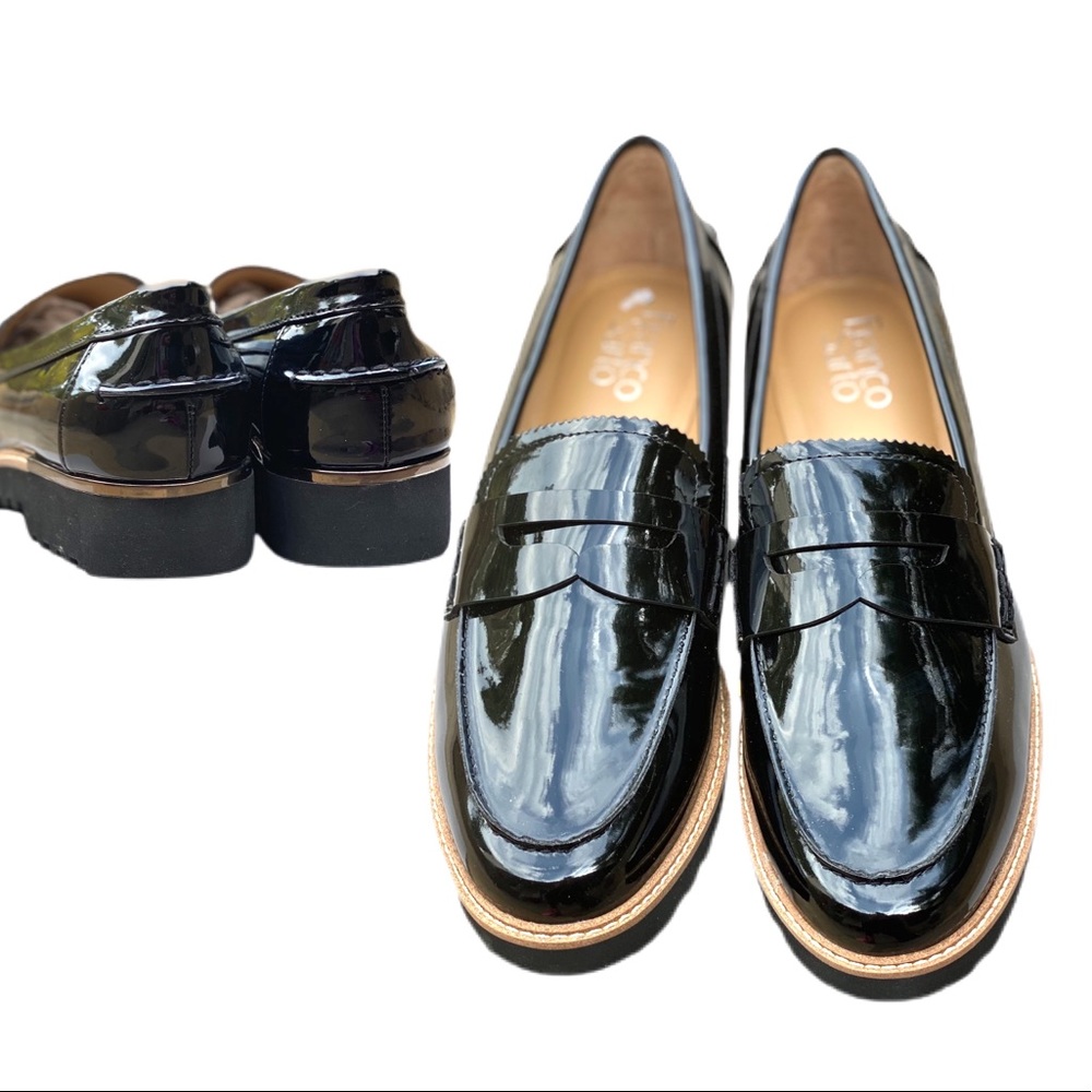 Franco Sarto  LUG HEAL PATENT LEATHER LOAFERS THAT YOU DONT WANT TO MISS